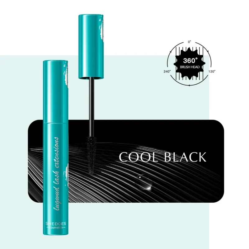 4D Volumizing Mascara Shedoes Waterproof Smudge-proof Lengthening Cool Black Eye Makeup