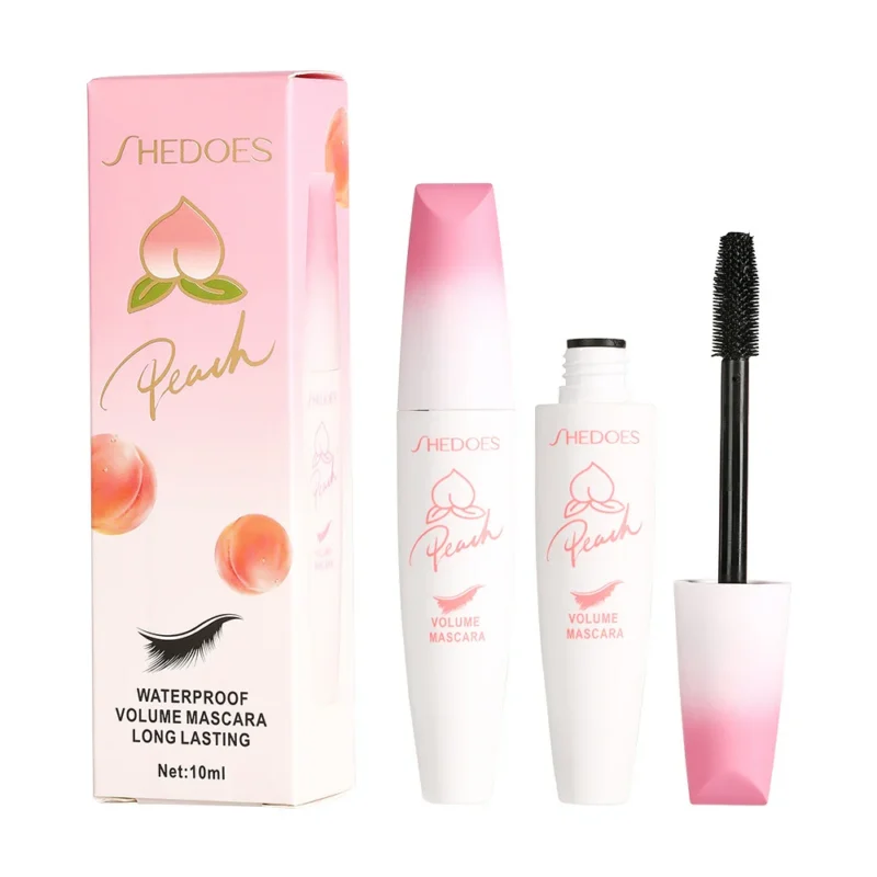 SHEDOES Peach Mascara Waterproof Voluminous Curling Lengthening Long Lasting