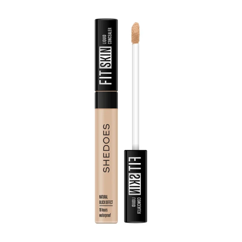 Concealer Liquid Foundation Long-lasting Full Coverage for Dark Circles and Blemishes - SHEDOES Fit Skin 30H Wear